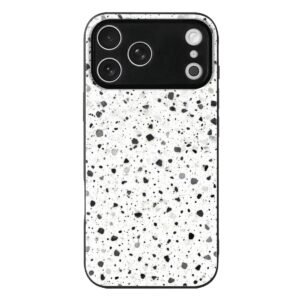 iPhone 17 Pro Max Glass Phone Case marble dots